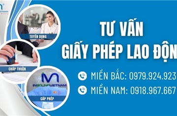 Thủ tục giấy phép lao động dành cho lao động thực hiện gói thầu dự án FDI